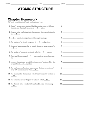 Atomic structure answer key displaying top 8 worksheets found for this concept. Name Date Class Atomic Structure Chapter Homework Fill In