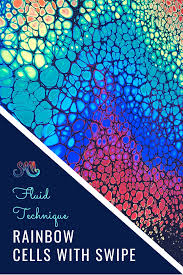 Rainbow Swipe Tutorial Acrylic Pouring By Olga Soby From Smart Art Materials Acrylic Pouring Fluid Painting Smart Art