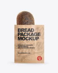 Download Kraft Bag With Bread Mockup In Bag Sack Mockups On Yellow Images Object Mockups Yellowimages Mockups