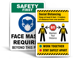It was first identified in december 2019 in wuhan,. Covid 19 Safety Signs In Stock Ready To Ship