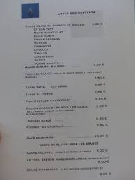 Carte Des Desserts Picture Of Le Bar Iode Quimper Tripadvisor