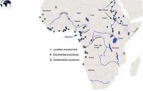 Geographic limits of the map derivative works of this file: Free Labeled Printable Map Of Africa Rivers In Pdf