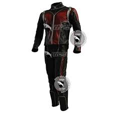 Scott Lang Ant Man Leather Costume Suit Free Shipping