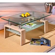 Designer terence conran round circular glass top & solid oak leg coffee table. Loana Glass Coffee Table With Undershelf And Oak Legs Furniture In Fashion Coffee Table Coffee Table Furniture Oak Coffee Table