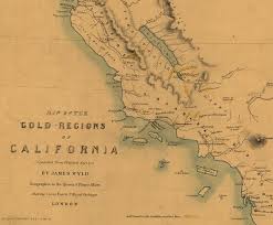 California gold map for the modern prospector: Map Of The Gold Regions Of California World Digital Library