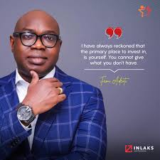 The primary place to invest in is yourself. -Femi Adeoti] #Inlaks  #OwnTomorrow #RaiseTheBar #innovation #ThursdayThoughts