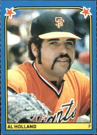 Al Holland is 65 today! Pitched 4 years as a Giant 1979-82. 19-11 with a  2.56 ERA All Star in 1984 with the Phils. Tough as nails.