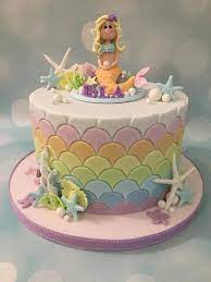 14 pieces mermaid tail cake toppers set reversible sequin cupcake topper novelty mermaid cake decoration for baby shower, bridal shower, wedding and birthday party, 7 colors 4.6 out of 5 stars 142 $9.99 $ 9. Mermaid Mermaid Birthday Cakes Kids Cake Cake