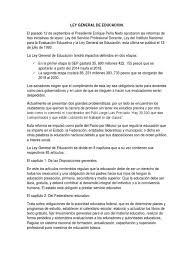 Start studying ley general de educación. Ley General De Educacion Resumen Educacion Secundaria Educacion Primaria