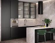 TUZHI CASA Thailand Metal Modular Rta Modern Ready Made Cabinet Small  Kitchen Cabinets with Island Set