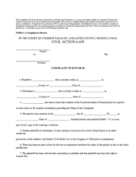 In order for the commonwealth of pennsylvania to have jurisdiction over your divorce, either you or your spouse must have pa.r.c.p. Divorce Papers Fill Online Printable Fillable Blank Pdffiller