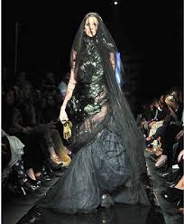 Groom Stormed Off When He Saw Her Wedding Dress Ugly Wedding Dress Weird Wedding Dress Black Wedding Gowns