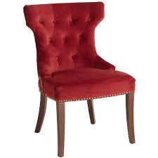 Pier One Hourglass Dining Chair Red Velvet 200 Found On Polyvore Red Dining Chairs Outdoor Dining Chair Cushions Farmhouse Dining Chairs