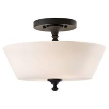 Feiss Peyton 2 Light Black Semi Flush Mount Light Sf275bk Semi Flush Mount Lighting Flush Mount Ceiling Lights Semi Flush Lighting