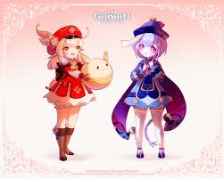 Hu tao tried to burry qiqi because she couldn't stand the idea of someone defying death and she thought she was doing something good for qiqi while burrying her, so. Keeperfairy On Twitter Klee And Qiqi Fanart 3 Genshin Impact Klee Qiqi Genshinimpactfanart