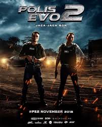 Polis evo 2 (juga dikenali sebagai police evo untuk keluaran indonesia) ialah filem aksi kepolisan malaysia 2018 diarahkan bersama oleh joel soh dan andre chiew serta merupakan kesinambungan daripada filem 2015 dengan tajuk sama dan filem kedua dalam siri filem polis evo. Polis Evo 2 Kutip Rm10 Juta Tidak Sampai Seminggupun Tarikh Tayangan