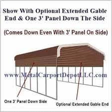 18 X 36 Metal Rv Cover Barn Style Roof Metal Carport Depot Rv Cover Metal Carports Barn Style