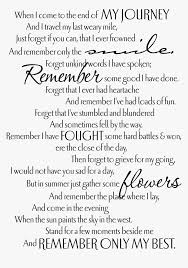 Download When I M Gone Funeral When Im Gone Poem Hd Png Download Transparent Png Image Pngitem