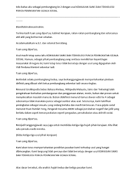 Khairul amir 6 years ago. Teks Pembangkang Kedua