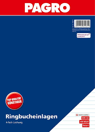 Medien in der kategorie 'bildkarten' im fach deutsch für die klasse 1. Pagro Ringbucheinlagen A4 200 Blatt Liniert Pagro