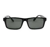 Gafas de sol de plástico para hombre rectangulares estrechas clásicas de  vidrio templado