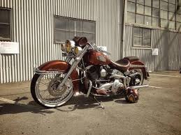 2007 Harley Softail Deluxe Lowered W Root Beer Candy Flake 21 Wheel Harley Softail Harley Softail Deluxe Softail Deluxe