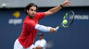Carlos Alcaraz during a professional tennis match