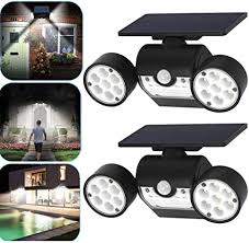 Outdoor motion sensor lights are a great way to add extra security to your home. 2pcs Solar Lights Garden With Motion Sensor Super Bright 30led Solar Wall Light Outdoor Led Waterproof Ip65 360 Rotatable Dual Light Head And Solar Panel Security Light For Garden Garage Wall