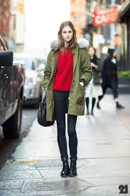 Streetstyle Fashion Le21eme Street Style Winter Parka Style Winter Outfits