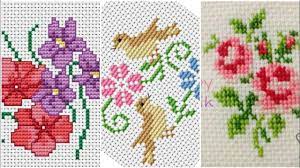 Customize you home deco with unique cross stitch cushions! Stunning Cross Stitch Patterns For Bedsheet Cushion Covers Youtube