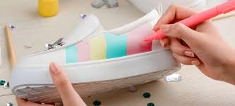 Canvas is slippery on hard ﬂoors, so rosin paper is better over vinyl, tile and hardwood. 5 Best Kinds Of Paint To Use On Shoes