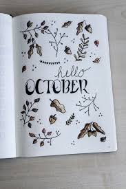 Plan With Me Oktober 2017 Bullet Journal Bullet Journal Deckblatt Kalenderideen Bullet Journal