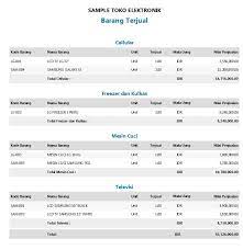 Format di bawah ini juga bisa digunakan sebagai contoh laporan magang atau prakerin. Contoh Laporan Keuangan Toko Baju