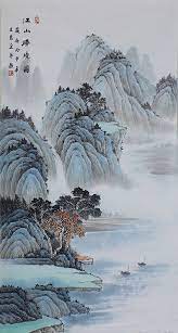 100 hand painted chinese landscape art original shanshui painting vertical large asian watercolor chinese landscape painting chinese landscape landscape art
