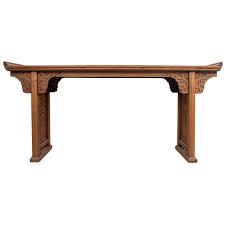 Chinese Scroll Top Altar Table 19th Century 1stdibs Com Japanese Furniture Antique Chinese Furniture Console Table