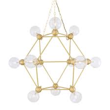 Modern crystal chandelier supplier for residential and project crystal chandelier. Helena Modern Brass And Glass Ball Chandelier Mullan Lighting