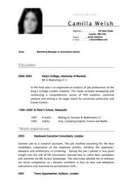 We show you how to write a curriculum vitae with no work experience; Cv Of A Student