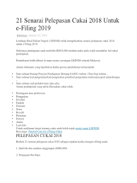 Jangan lepaskan peluang untuk menikmati pelepasan cukai melalui tabungan bersih skim simpanan. 21 Senarai Pelepasan Cukai 2018 Untuk E