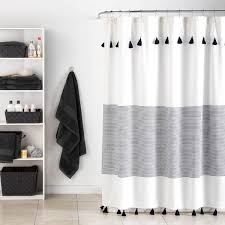 Maybe you would like to learn more about one of these? Curtain Couture Minimal And Stylish This Panama Stripe Shower Curtain Is Perfect For Adding S Gray Shower Curtains Cute Shower Curtains Black Shower Curtains