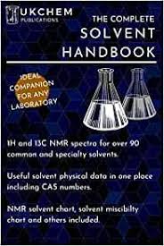 To avoid swamping by the solvent signal. The Complete Solvent Handbook 1h And 13c Nmr Spectra For Over 90 Solvents Complete With Physical Data And Cas Numbers And Various Charts Such As For Identifying Nmr Solvent Peaks Etc