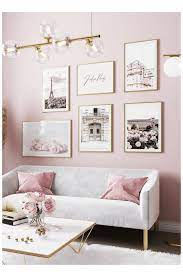 Paris Print Set Eloise Pink Bedroom Walls Pastel Home Decor Pink Living Room