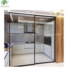 All of our glass kitchen doors are made to measure were you have flexibility to choose from our standard colour range or available in any colour of your choice. China Large Kitchen Black Frame Slim Frame Sliding Glass Doors China Aluminium Door Glass Sliding Door