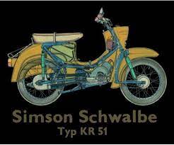 Simson kr 51/2 schwalbe, a motorcycle manufactured by simson. Magnet Simson Schwalbe By Ostprodukte Versand Berlin