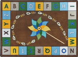 Alphabet Pinwheel Rug Earthtone Jc1625etxx Joy Carpets Classroom Rug Kids Rugs Rugs