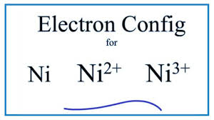 Electron Configuration For Ni Ni2 And Ni3 Nickel And Nickel Ions In 2020 Electron Configuration Electrons Configuration