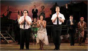 This musical comedy is about religion and beliefs in general, where the libretto written by trey parker, the words were written by robert lopez, the music done by matt stone. The Book Of Mormon At Eugene O Neill Theater Review The New York Times