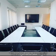 ديكور مكاتب طاولات شركات مكاتب Office Works Design Call 0096171170181 Modern Decor Home Decor House Design