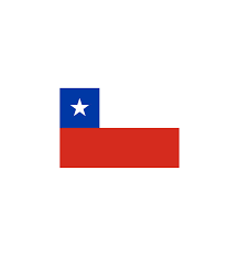 En el cantón azul se ubica una estrella de cinco puntas en color blanco. Bandera Chile 10 X 15 Cm