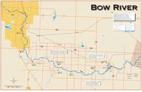 Amazon Com Bow River 11x17 Fly Fishing Map Prints
