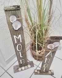 Bald Im Laden Erhaltlich Fur Garten Balkon Oder Vor Dem Hauseingang Moin Ahoi Holz Holzdeko Kustendek Maritime Deko Garten Deko Holzschilder